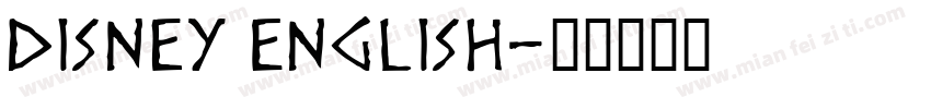 Disney English字体转换